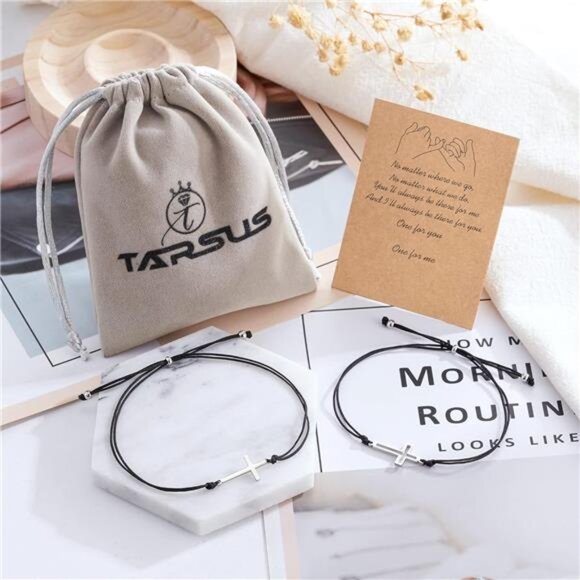 Pinky Promise Matching Relationship Bracelets For Friends Couple Family - Picture 7 of 8